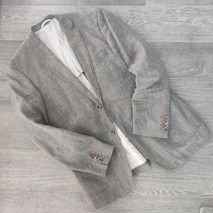 Grey Linen Blazer